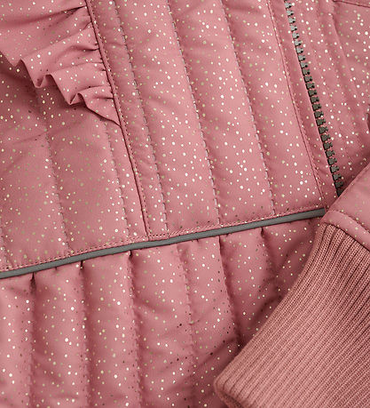 En Fant Termotøj - Old Rose m. Flæser/Glitter En Fant Termotøj - Old Rose m. Flæser/Glitter