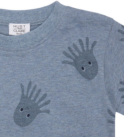 Hust and Claire T-shirt - Anton - Sky Melange Hust and Claire T-shirt - Anton - Sky Melange