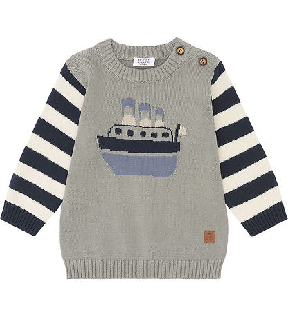 Hust and Claire Bluse - Strik - Pilou - Seagrass Hust and Claire Bluse - Strik - Pilou - Seagrass