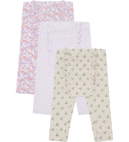 Hust and Claire Leggings - Liva - 3-pak - Wheat Melange