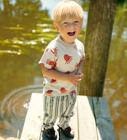 Hust and Claire Bukser - Bomuld/Hør - Trevor - Blues Hust and Claire Bukser - Bomuld/Hør - Trevor - Blues