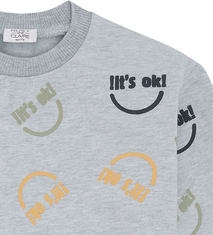Hust and Claire Sweatshirt - Sejer - Pearl Grey Melange