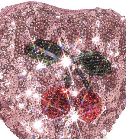 Konges Sløjd Pung - Sewuin Heart Wallet - Mellow Rose m. Kirseb