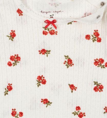 Konges Sløjd Heldragt - Rib - Minnie Onsie - Rose Red m. Hulmøns