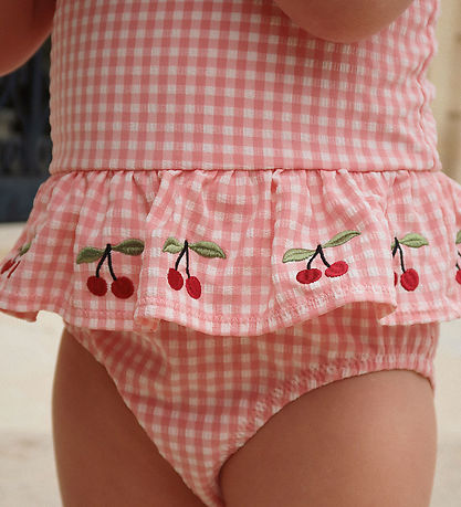 Konges Sløjd Badedragt - Soline Swimsuit - Geranium Pink m. Tern