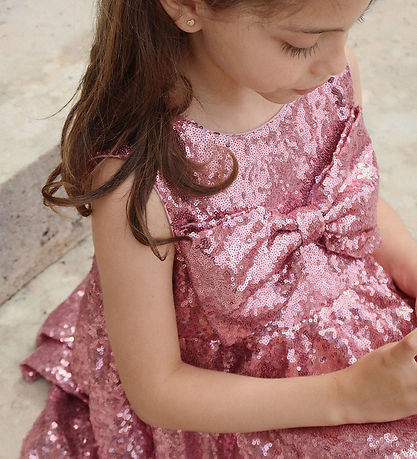 Konges Sløjd Kjole - Rosie - Mellow Rose m. Palietter