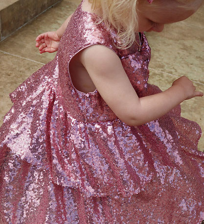 Konges Sløjd Kjole - Rosie - Mellow Rose m. Palietter