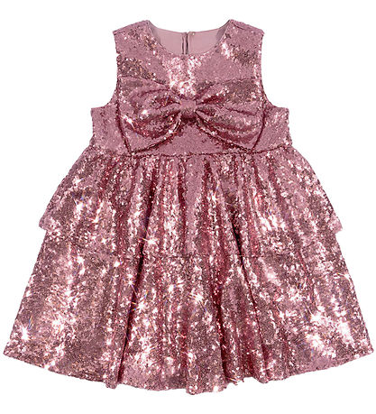 Konges Sløjd Kjole - Rosie - Mellow Rose m. Palietter