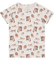 Hust and Claire T-shirt - Austin - Bambus - White Sand