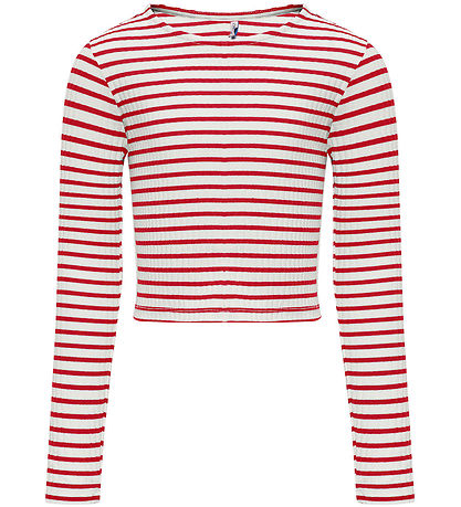 Kids Only Bluse - KogNella - Cloud Dancer/Horizontal Equestian R