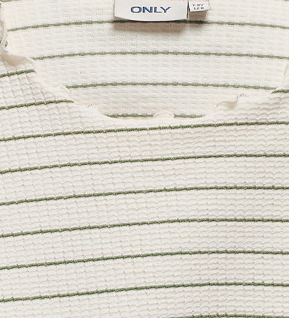 Kids Only T-shirt - Cropped - KogAnits - Antique White/Hedge Gre Kids Only T-shirt - Cropped - KogAnits - Antique White/Hedge Gre