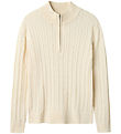 LMTD Bluse - Noos - Strik - NlmHabel - Antique White LMTD Bluse - Noos - Strik - NlmHabel - Antique White