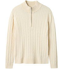 LMTD Bluse - Noos - Strik - NlmHabel - Antique White LMTD Bluse - Noos - Strik - NlmHabel - Antique White