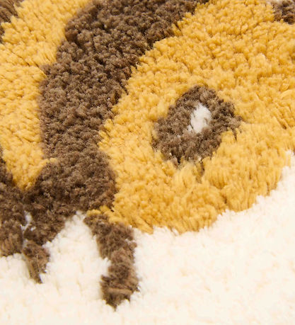 Little Dutch Gulvtæppe - 110x110 cm - Beige m. Ræv/Bi