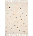 Little Dutch Gulvtæppe - 120x170 cm - Beige m. Blå Prikker