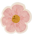 Little Dutch Gulvtæppe - 110x110 cm - Pink Blomst