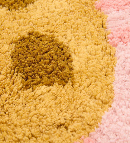 Little Dutch Gulvtæppe - 110x110 cm - Pink Blomst