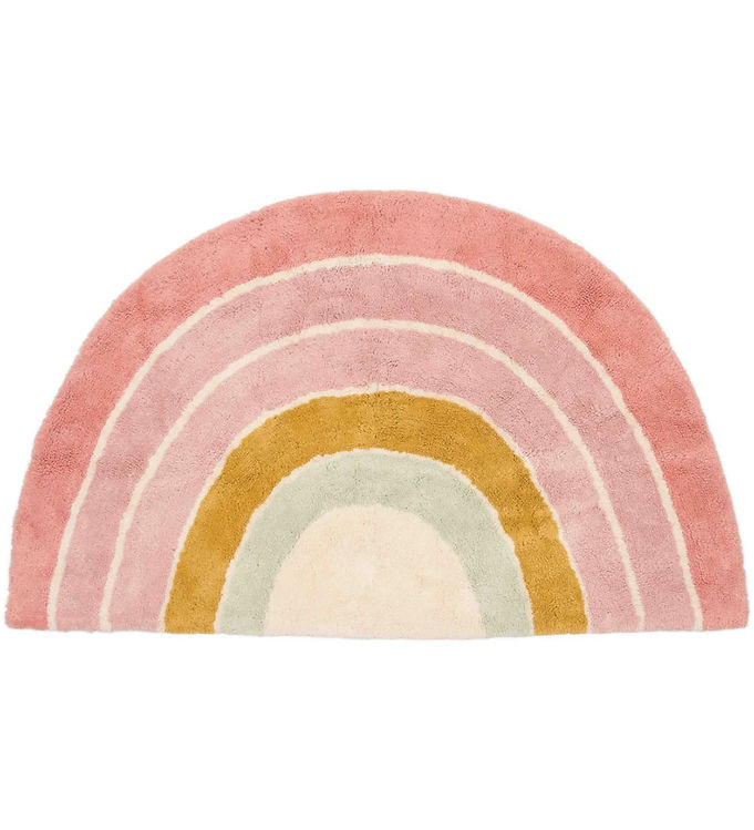 Little Dutch Gulvtæppe - 80x130 cm - Pink Regnbue