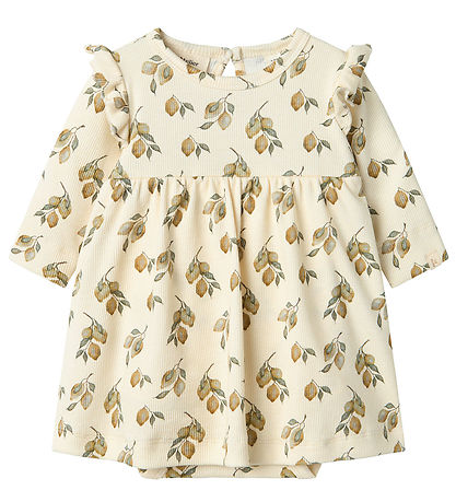 Lil Atelier Kjolebody l/æ - NbfGavo - Rib - Turtledove/LEMON Lil Atelier Kjolebody l/æ - NbfGavo - Rib - Turtledove/LEMON