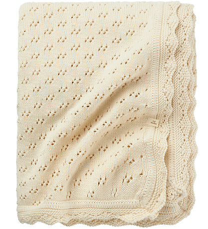 Lil Atelier Tæppe - NbnNilio - Strik - Turtledove m. Hulmønster Lil Atelier Tæppe - NbnNilio - Strik - Turtledove m. Hulmønster