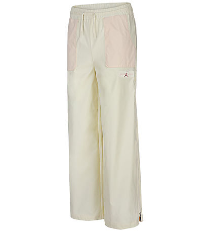 Jordan Trousers - Coconut Milk w. Logo Print