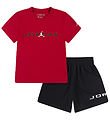 Ensemble de Shorts Jordan - Shorts/T-Shirt - Noir/Rouge