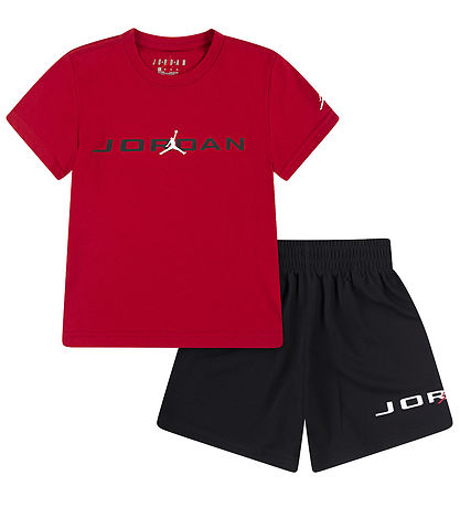 Jordan Shorts Set - Shorts/T-shirt - Black/Red