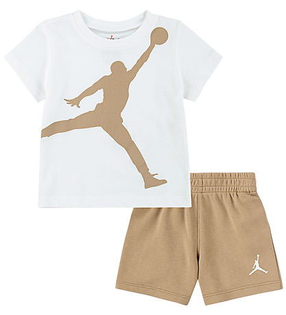 Jordan Shortssæt - Shorts/T-shirt - Desert Camo/Hvid Jordan Shortssæt - Shorts/T-shirt - Desert Camo/Hvid
