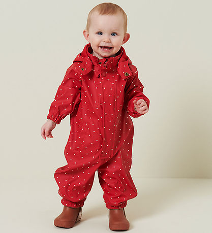 MarMar Rainsuit - PU - Orion - Red Dew Dot