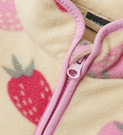 Name It Fleecejakke - NmfMeeko - Fog m. Jordbær