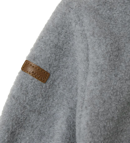 Name It Fleecedragt - NbnMeeko - Grey Melange m. Ører