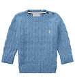 Polo Ralph Lauren Bluse - Strik - Blå Polo Ralph Lauren Bluse - Strik - Blå