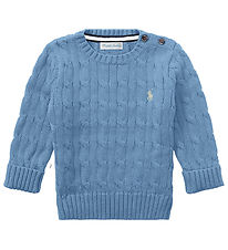 Polo Ralph Lauren Bluse - Strik - Blå Polo Ralph Lauren Bluse - Strik - Blå