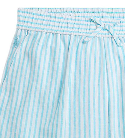 Polo Ralph Lauren Shorts - Hør - Lyseblå/Hvidstribet Polo Ralph Lauren Shorts - Hør - Lyseblå/Hvidstribet