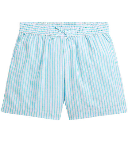 Polo Ralph Lauren Shorts - Hør - Lyseblå/Hvidstribet Polo Ralph Lauren Shorts - Hør - Lyseblå/Hvidstribet