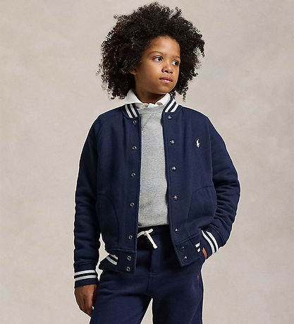 Polo Ralph Lauren Bomberjakke - Navy/Hvid