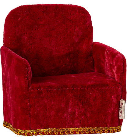 Maileg Miniature Foldbar Stol - Mus - Rød Maileg Miniature Foldbar Stol - Mus - Rød