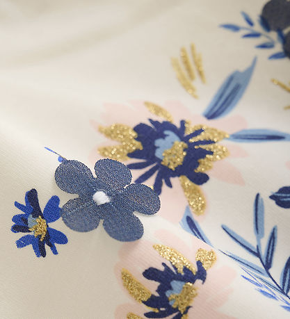 Creamie T-shirt - Forever Blue m. Blomster Creamie T-shirt - Forever Blue m. Blomster