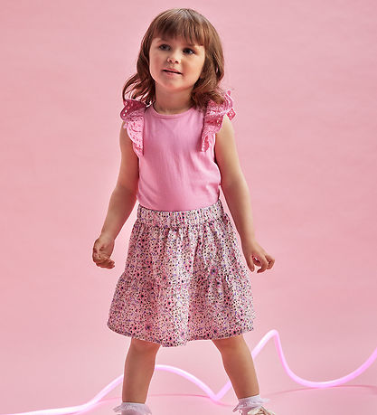 Creamie Top - Lace - Rosebloom w. Pointelle
