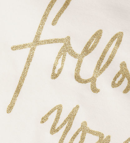 Creamie T-shirt - Cloud m. Glimmerprint