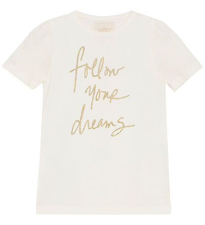 Creamie T-shirt - Cloud m. Glimmerprint