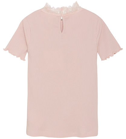 Creamie T-shirt - Rib - Lotus m. Blonder Creamie T-shirt - Rib - Lotus m. Blonder