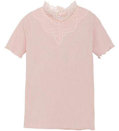 Creamie T-shirt - Rib - Lotus m. Blonder