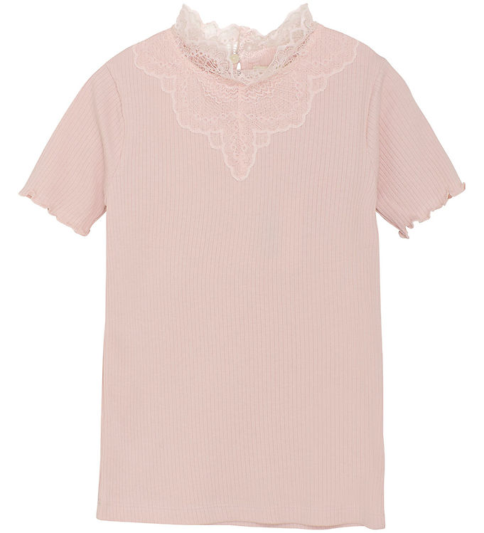 Creamie T-shirt - Rib - Lotus m. Blonder
