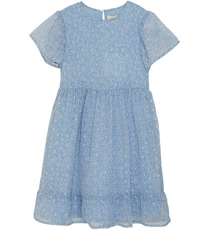Creamie Kjole - Flower Lurex - Forever Blue Creamie Kjole - Flower Lurex - Forever Blue