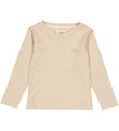 VACVAC Bluse - Rib - Carlet - Light latte melange
