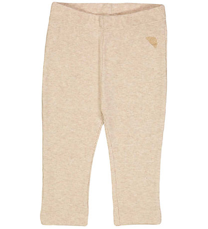 VACVAC Leggins - Carlet - Rib - Light latte melange VACVAC Leggins - Carlet - Rib - Light latte melange