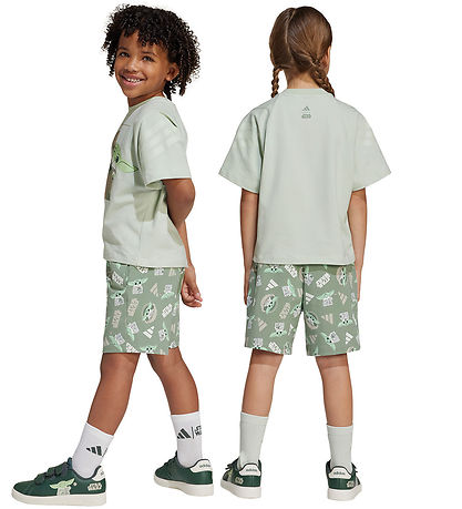 adidas Performance Shortssæt - LK SW MNDO - Lingrn/Cybemt adidas Performance Shortssæt - LK SW MNDO - Lingrn/Cybemt