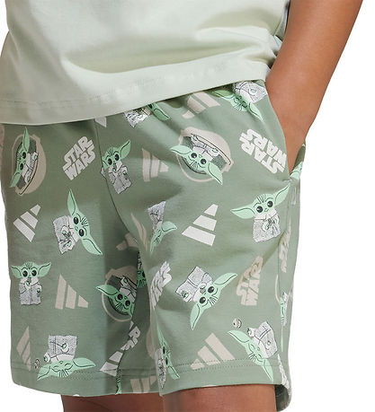 adidas Performance Shortssæt - LK SW MNDO - Lingrn/Cybemt adidas Performance Shortssæt - LK SW MNDO - Lingrn/Cybemt