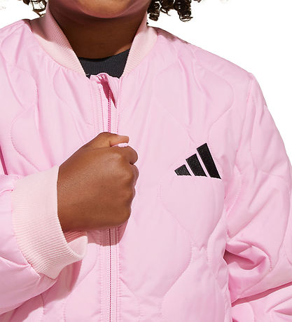 adidas Performance Dynejakke - LK LT PAD JKT- Trupnk/Sort